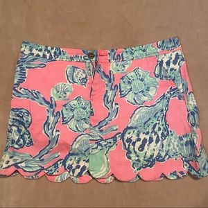 Lilly Pulitzer Colette Scallop Hem Skort